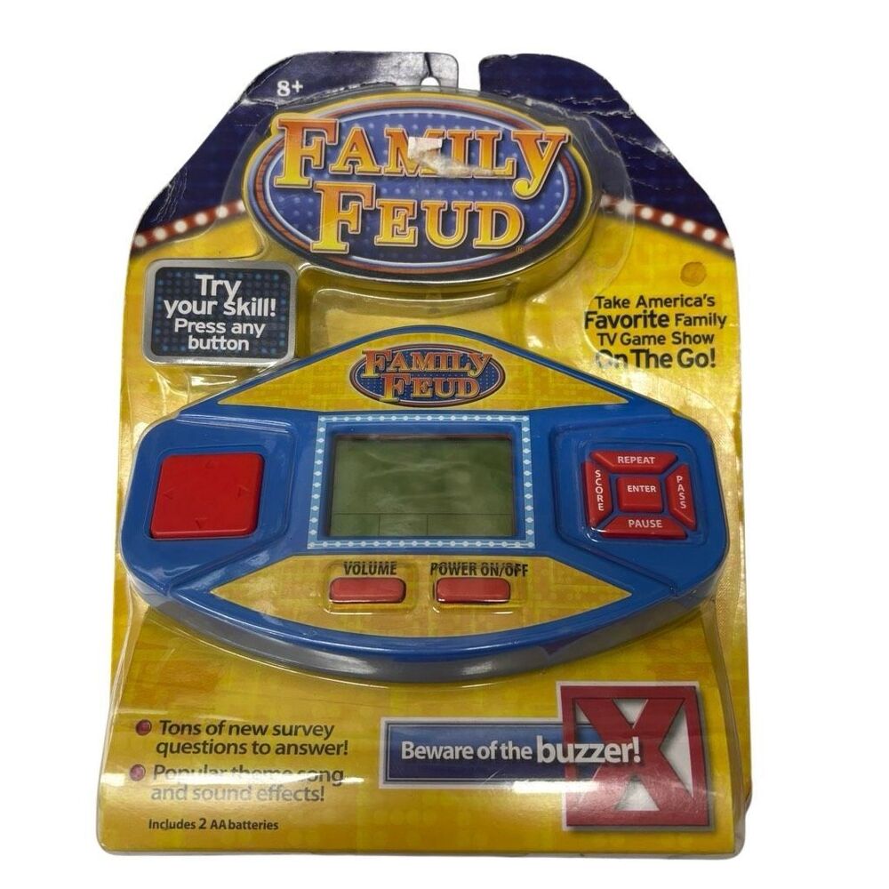 2016 Basic Fun Family Feud Handheld Electronic Game Tested Works Item 09528⁠